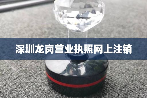 深圳龙岗营业执照网上注销