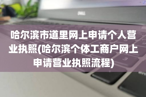 哈尔滨市道里网上申请个人营业执照(哈尔滨个体工商户网上申请营业执照流程)