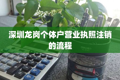 深圳龙岗个体户营业执照注销的流程