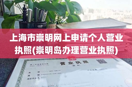 上海市崇明网上申请个人营业执照(崇明岛办理营业执照)