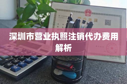 深圳市营业执照注销代办费用解析