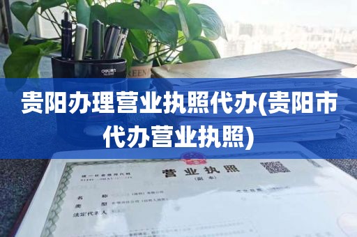 贵阳办理营业执照代办(贵阳市代办营业执照)
