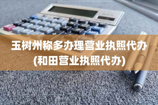 玉树州称多办理营业执照代办(和田营业执照代办)