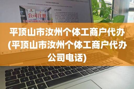 平顶山市汝州个体工商户代办(平顶山市汝州个体工商户代办公司电话)