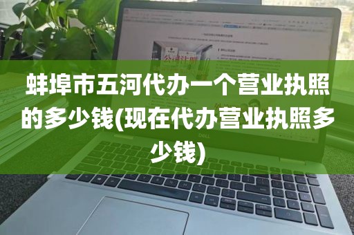 蚌埠市五河代办一个营业执照的多少钱(现在代办营业执照多少钱)